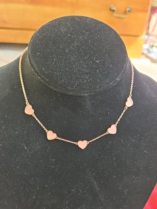 Pura Vida Jewelry - Pura Vida Rose Gold Colored Necklace with Hearts